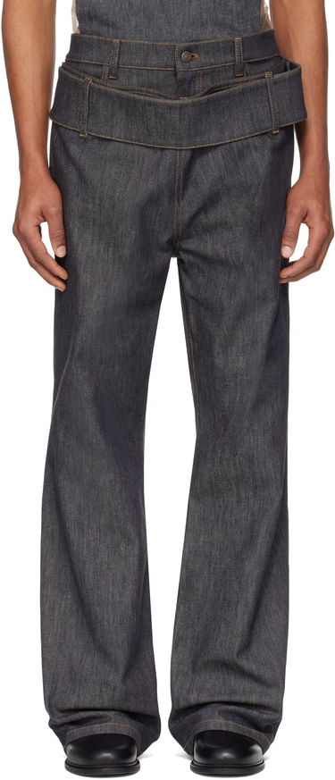 Džínsy Courrèges Courrèges Double Belt Jeans Modrá | 125DPA287DE0035, 0