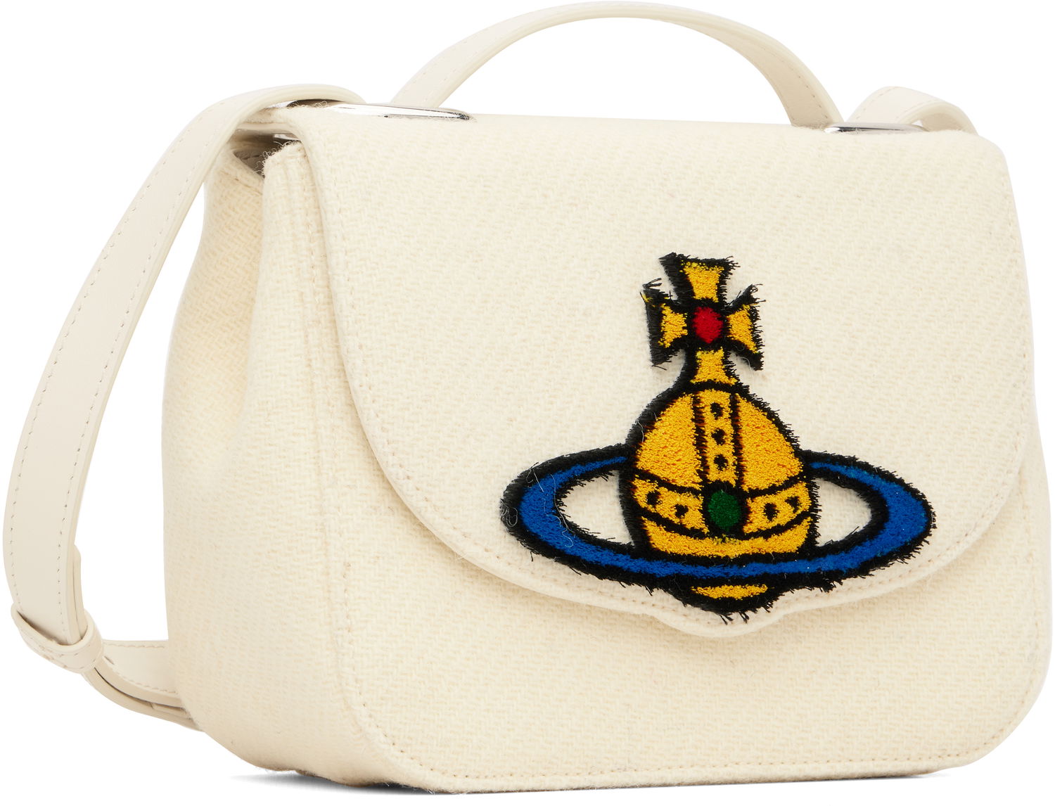 Taška cez rameno Vivienne Westwood Linda Medium Crossbody Bag Biela | 4802000PW-W00W2-, 1