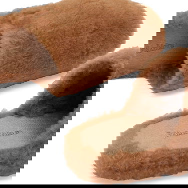 Tenisky a topánky Max Mara Shearling Teddy Slippers Hnedá | 2424526172600-001, 4