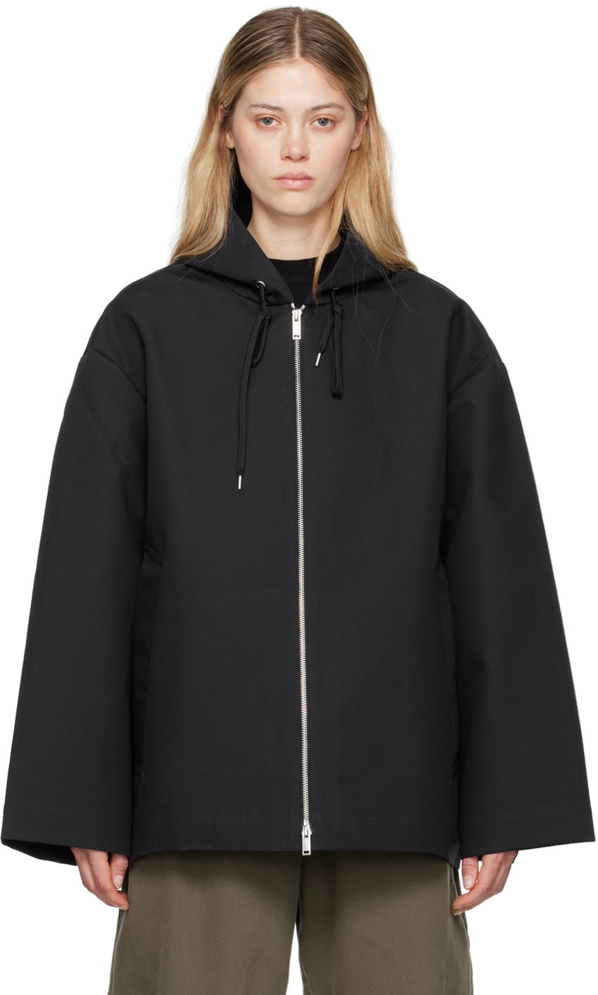 Mikina Studio Nicholson Studio Nicholson Raine Hooded Zip-Up Jacket Čierna | RAINE SNM - 1190, 0
