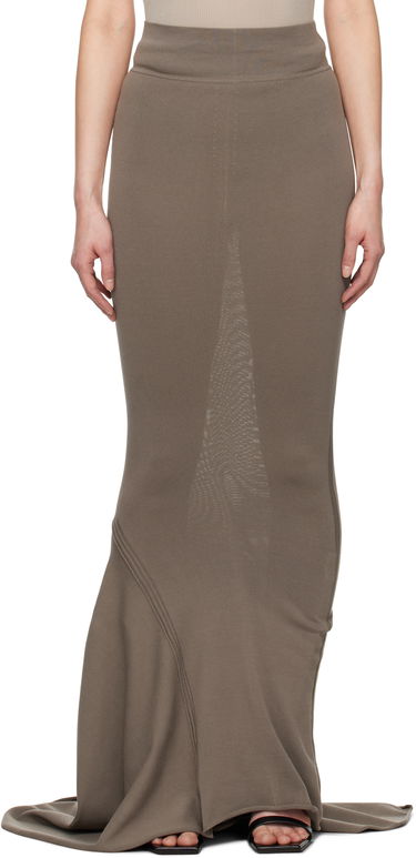 Sukňa Rick Owens Rick Owens Hollywood Dauphine Maxi Skirt Hnedá | RP01E7689 VI, 0
