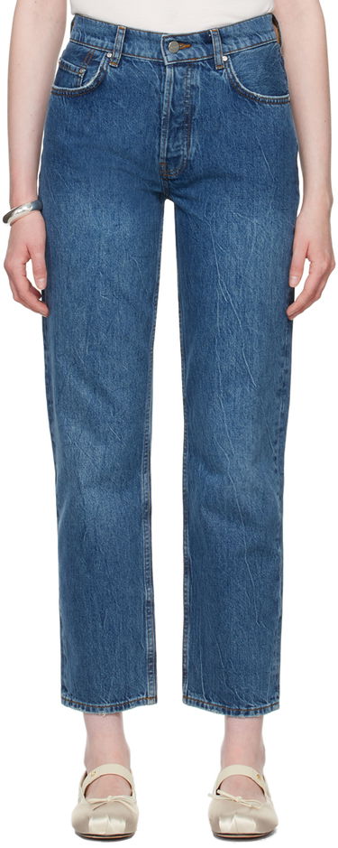 Džínsy Anine Bing ANINE BING Benson Straight Jeans Modrá | A-06-10010-WHD20, 0