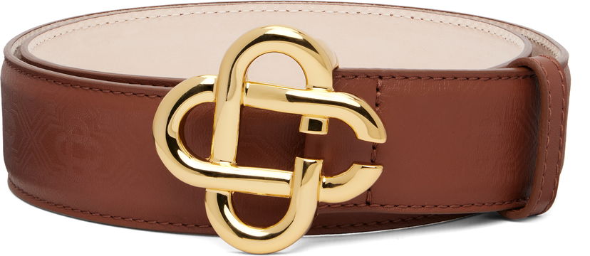 Opasok Casablanca CC Logo Buckle Belt Hnedá | A-SP26-ACC-271-04-M