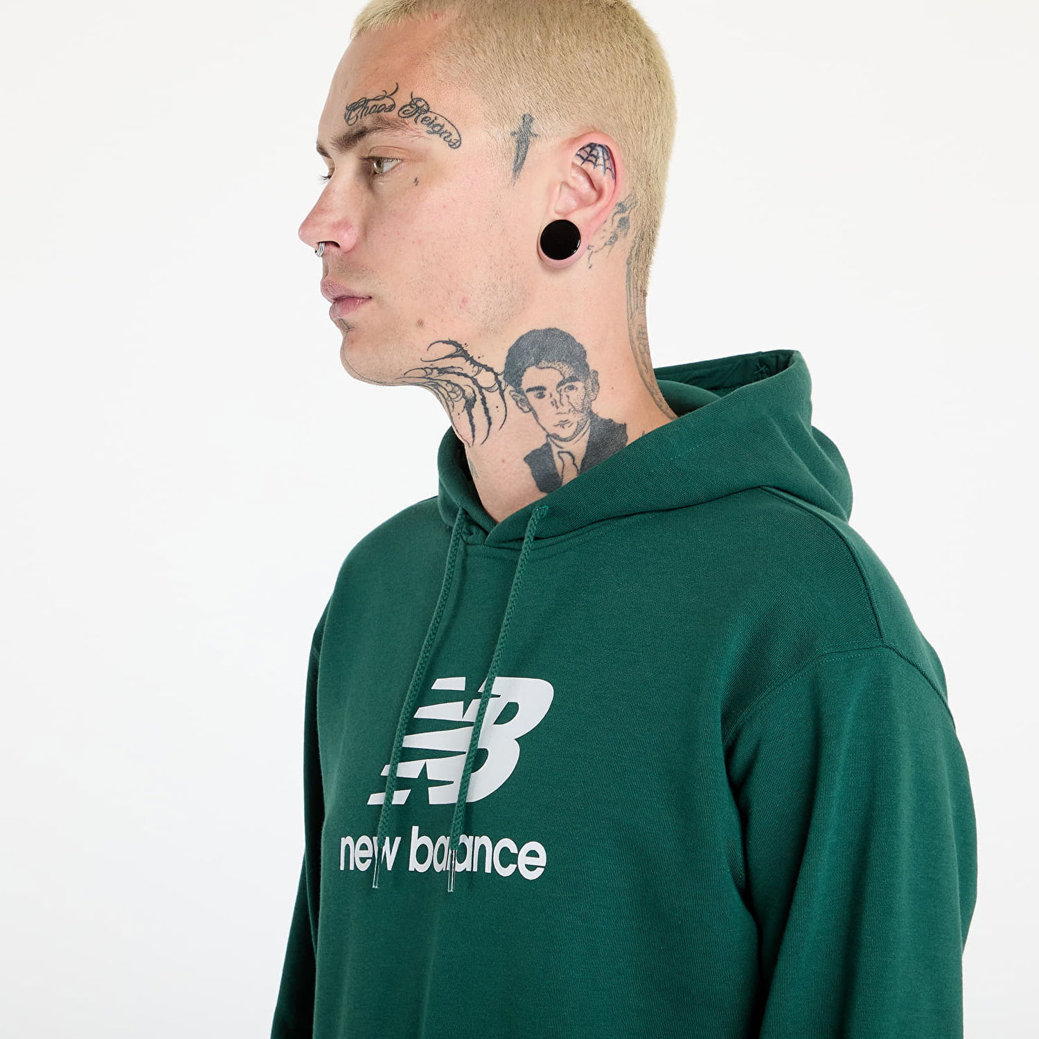Mikina New Balance Sport Essentials French Terry Logo Hoodie Nightwatch Zelené | MT41501NWG, 1