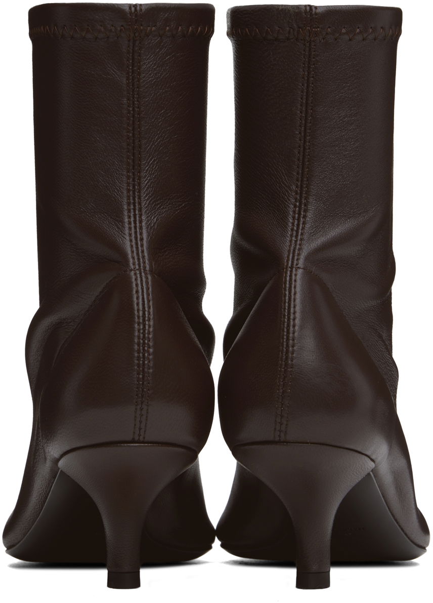 Tenisky a topánky TOTEME 'The Heeled Sock' Kitten Heel Boots Hnedá | 244-WAS0161-LE0089, 1
