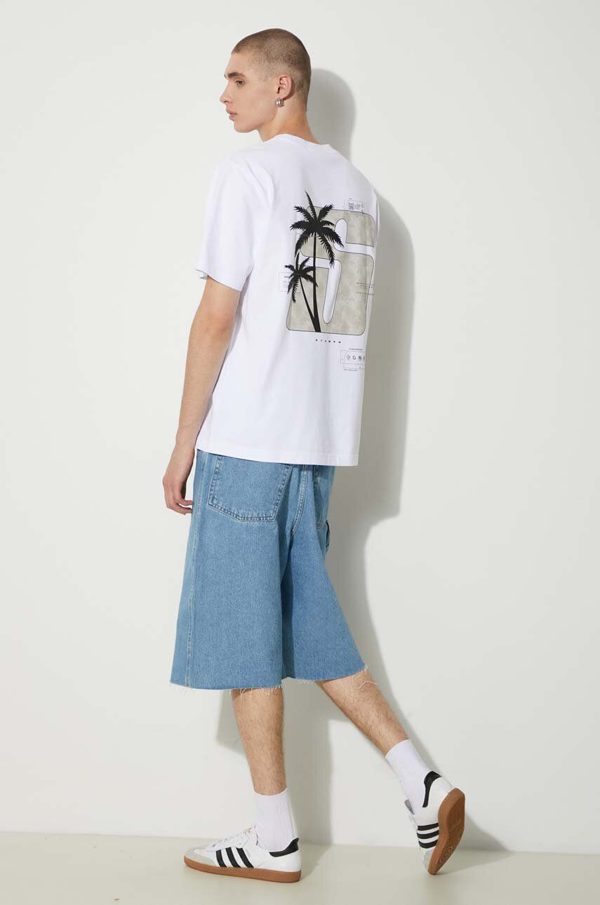 Tričko Stampd Relaxed Printed T-Shirt Biela | SLA.M3331TE.WHT, 1