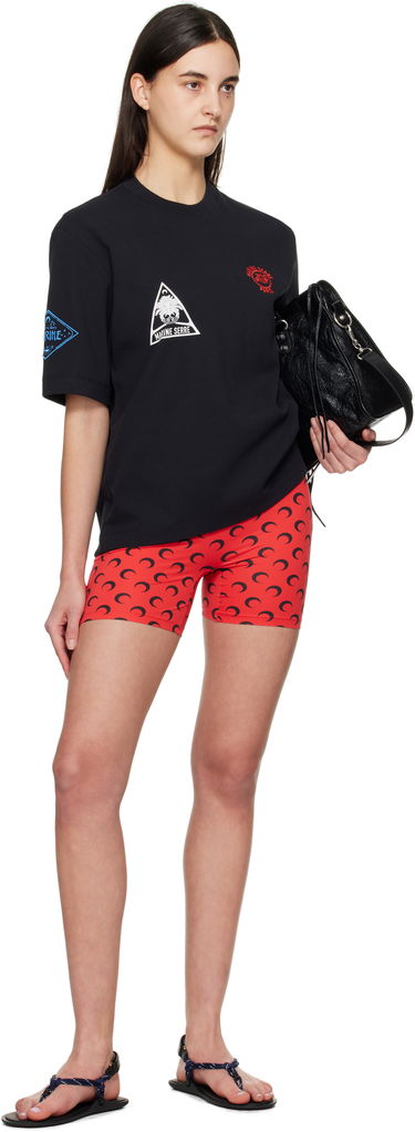 Šortky Marine Serre Marine Serre Moon Jersey Sport Shorts Červená | WSH007A CJER0001, 3