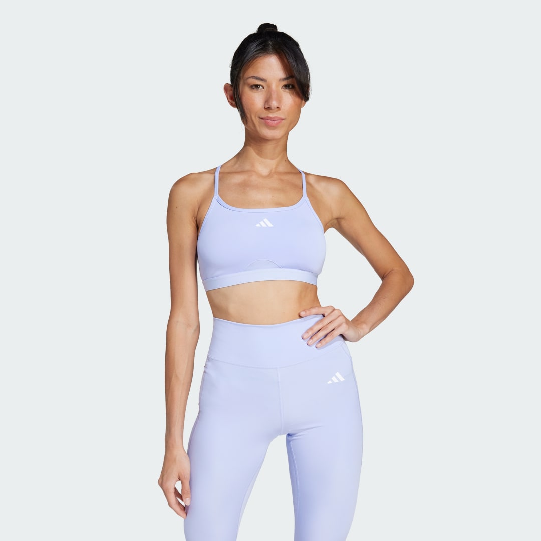 Podprsenka adidas Performance Aeroreact Training Sports Bra Fialová | JI5592, 0