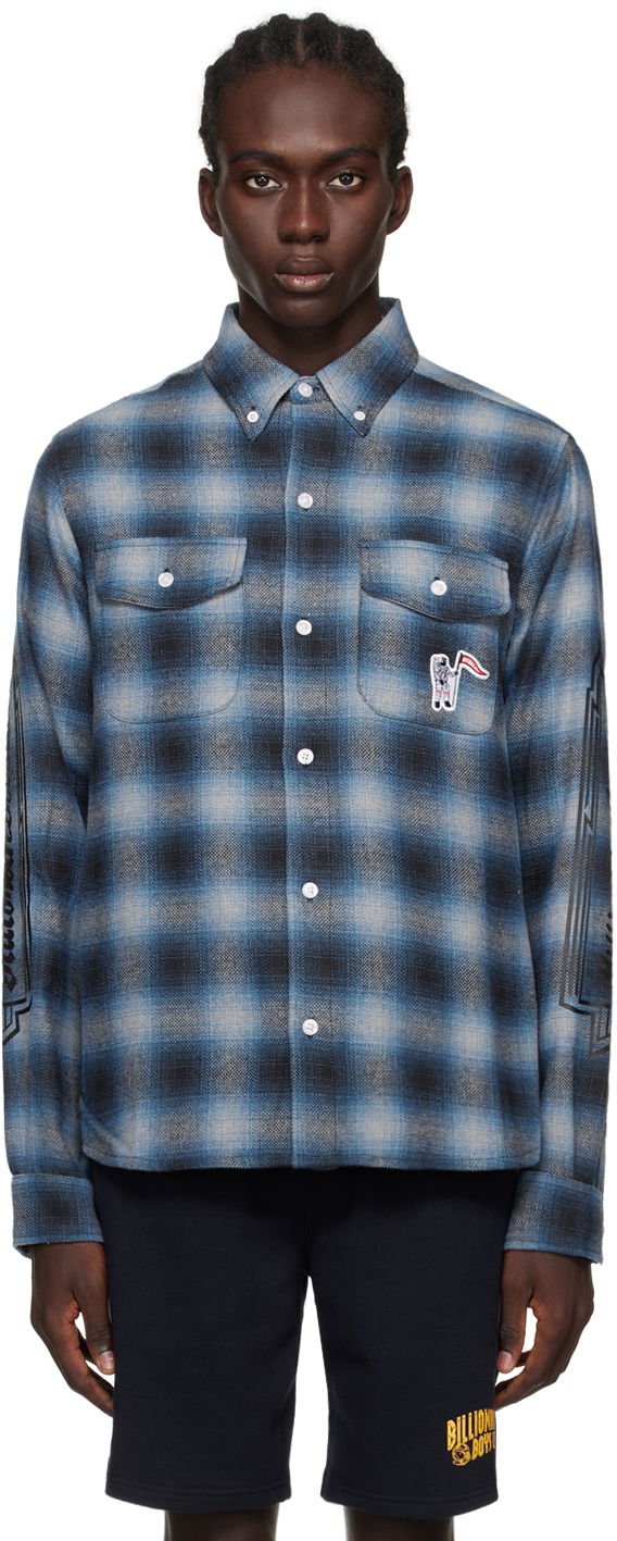 Košeľa BILLIONAIRE BOYS CLUB Check Shirt Modrá | B23424, 0