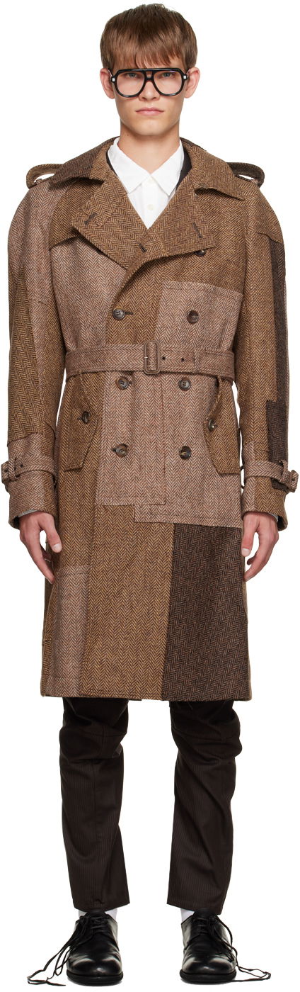 Patchwork Trench Coat