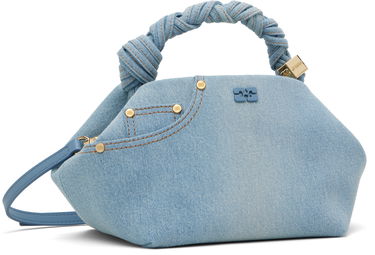Kabelka GANNI GANNI Small Bou Denim Shoulder Bag Modrá | A6497, 1