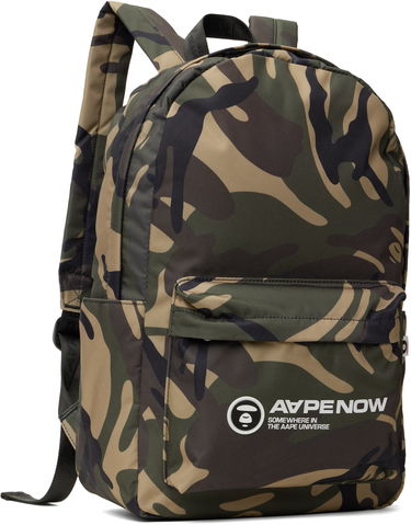 Batoh AAPE by A Bathing Ape AAPE by A Bathing Ape Moonface Camo Backpack Zelené | AAPBGM5330XAOGRZ, 1