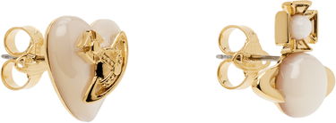 Náušnice Vivienne Westwood Gold-tone & Faux Pearl Earrings Metalická | 62010343-02R273-IM, 2