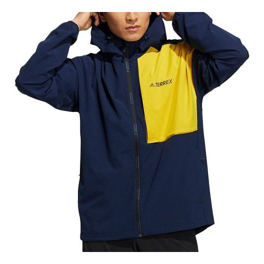 Vetrovka adidas Originals Outdoor Hooded Sports Jacket Modrá | GN7614