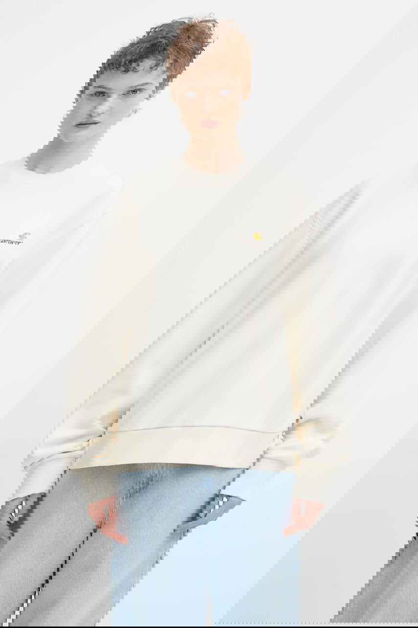 Mikina Carhartt WIP American Script Sweatshirt Béžová | I033649.05XX, 0