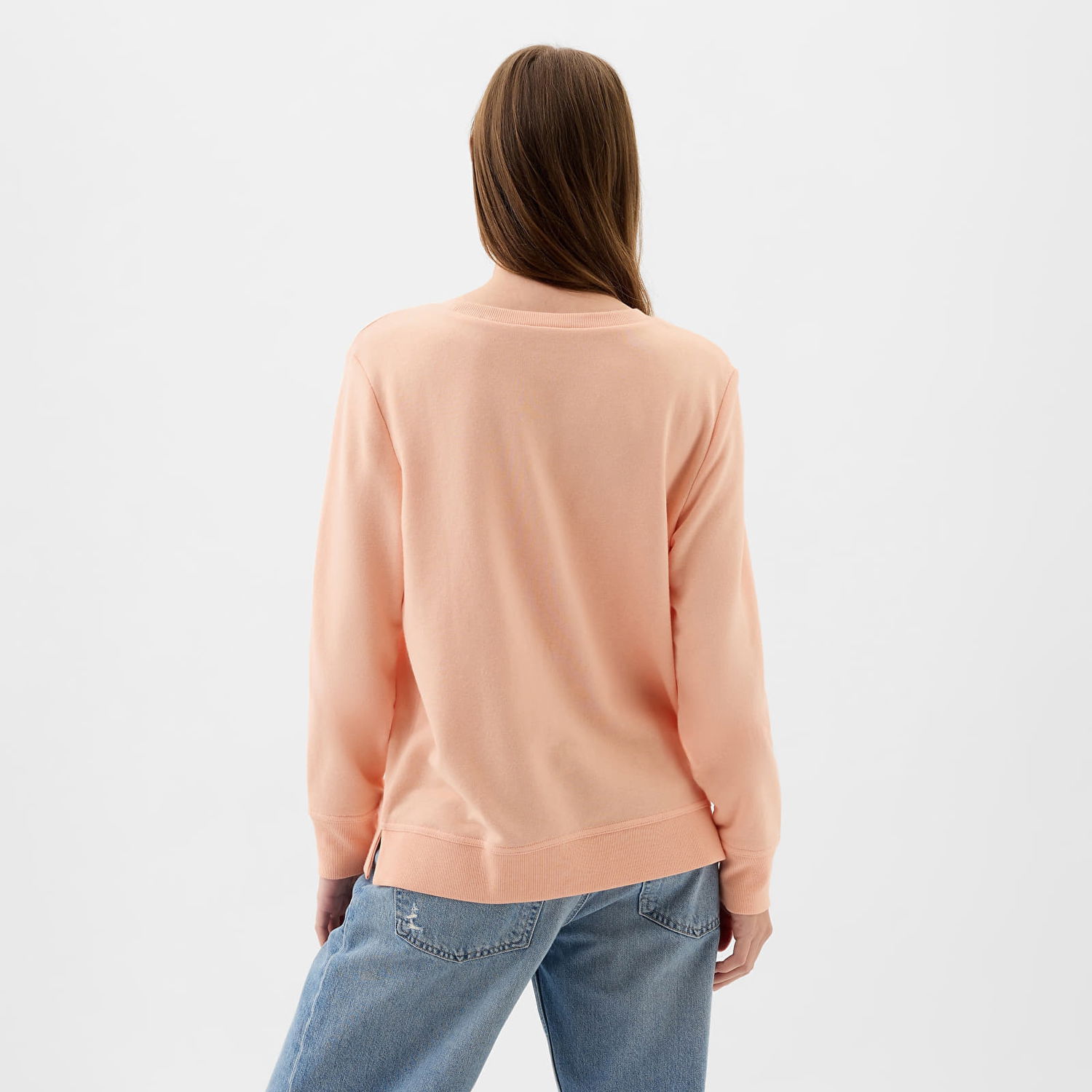 Mikina GAP Logo Sweatshirt Peach Parfait Oranžová | 885586-03, 1