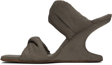 Starostlivosť o obuv Rick Owens Rick Owens Porterville Cantilever 8 Twisted Heeled Sandals Šedá | RP01E7803 LBA, 2
