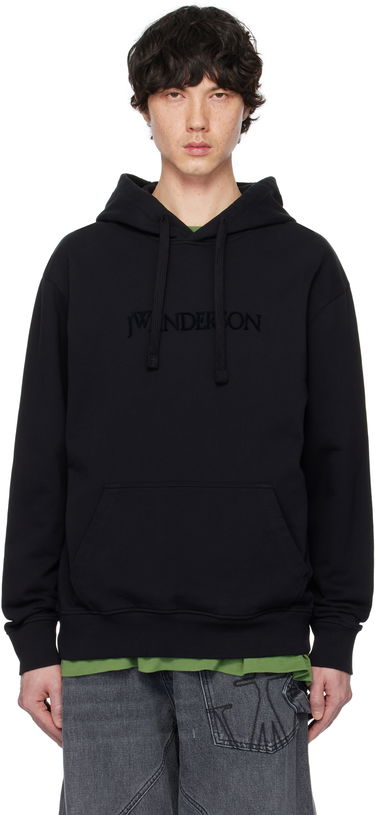 Mikina JW Anderson JW Anderson Logo Embroidery Hoodie Čierna | JW0214-PG1632, 0