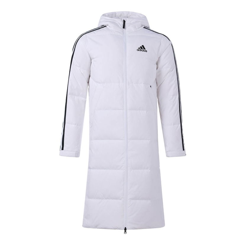 Prešívaná bunda adidas Originals 3ST Long Down Jacket Biela | H20762