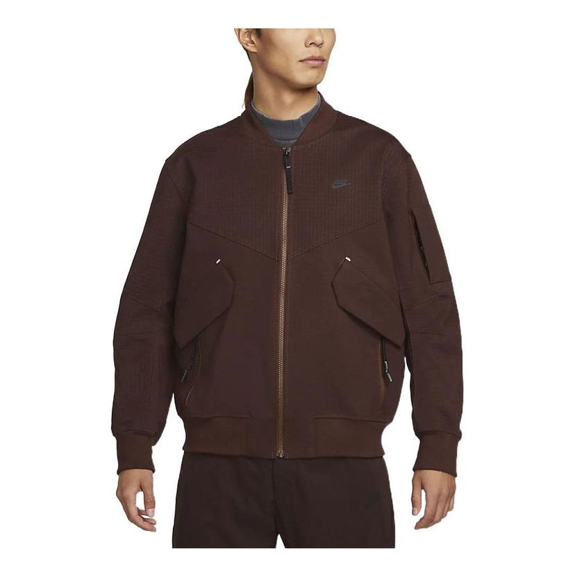 Bomber bunda Nike Sportswear Tech Pack Unlined Zipper Jacket Hnedá | DM5502-215