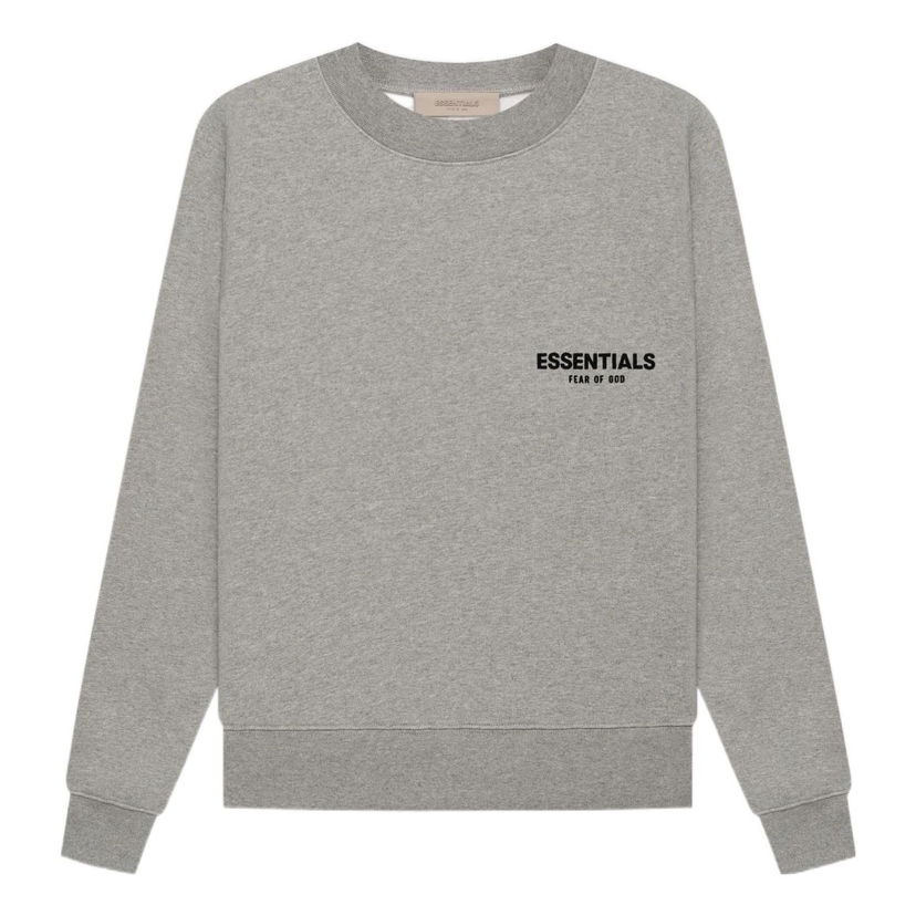Mikina Fear of God Essentials Crewneck Sweatshirt Šedá | FOG-SS22-614