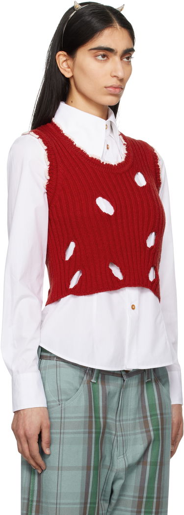 Vesta Vivienne Westwood Vivienne Westwood Slash Tank Top Červená | 18030066-Y003H-, 1