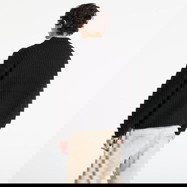 Sveter OBEY Collegiate Ribbed Knit Sweater Čierna | 151000110-BKM, 2