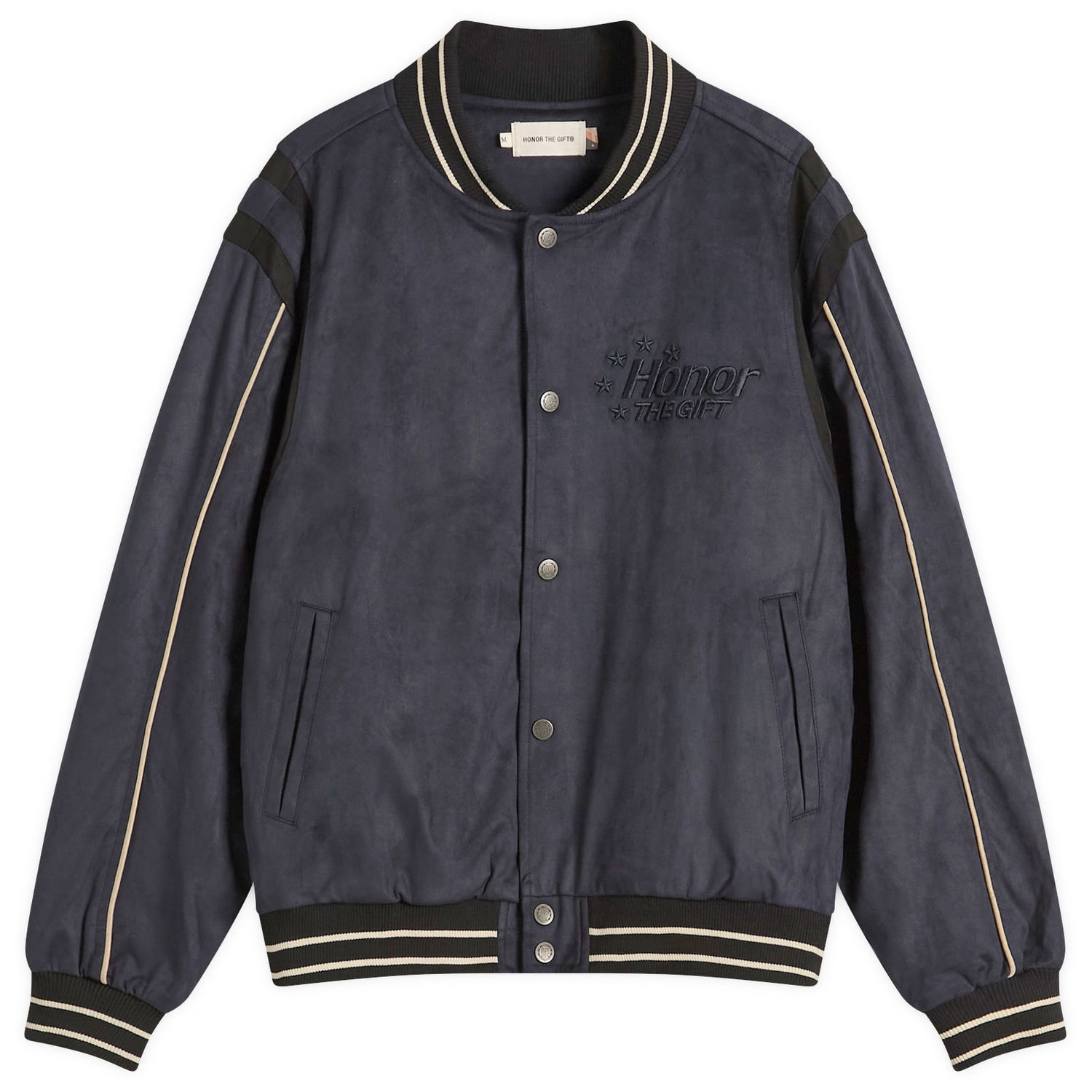 Bomber bunda Honor The Gift Oil Head Varsity Jacket, Size Large Navy | HTG250163-NVY, 0