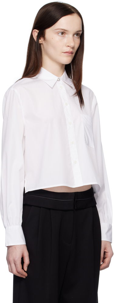 Košeľa rag & bone Rag & Bone Maxine Jewel Cropped Shirt Biela | WAW24HA031CU31, 1