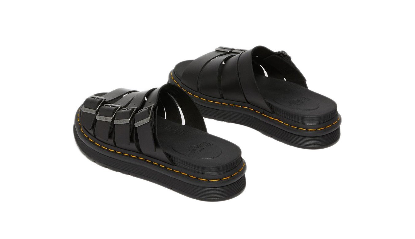 Tate Leather Slide Sandals