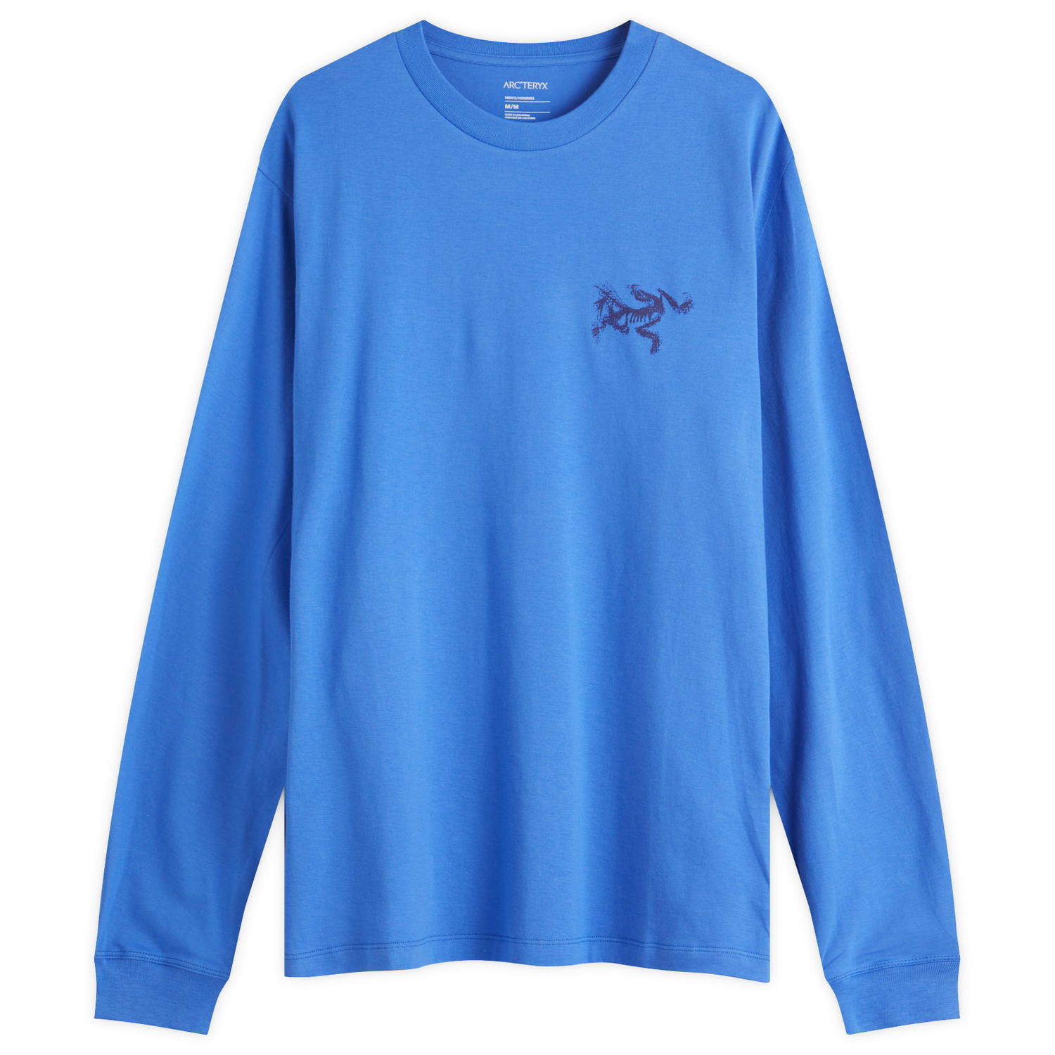 Tričko Arcteryx Kragg SL Cotton Bird Tile Long Sleeve T-Shirt, Size Large Modrá | X000009537-021882, 1