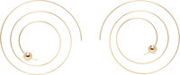 ALAÏA Thin Spiral Earrings