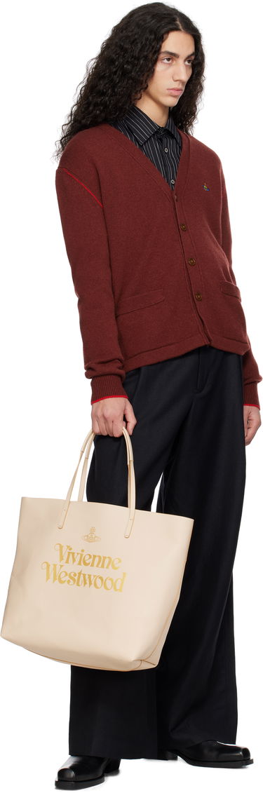Tote bag Vivienne Westwood Vivienne Westwood Studio Shopper Tote Béžová | 4205007OU-L0078-, 3