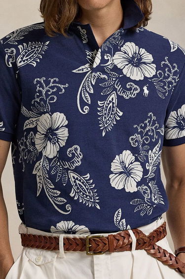 Polo tričko Polo by Ralph Lauren Polo Ralph Lauren Floral Print Polo Shirt Modrá | 710956684, 3