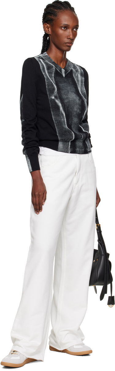 Nohavice Maison Margiela MM6 Maison Margiela Brushed Sweat Jersey Trousers Biela | S52KA0548 M25014, 3