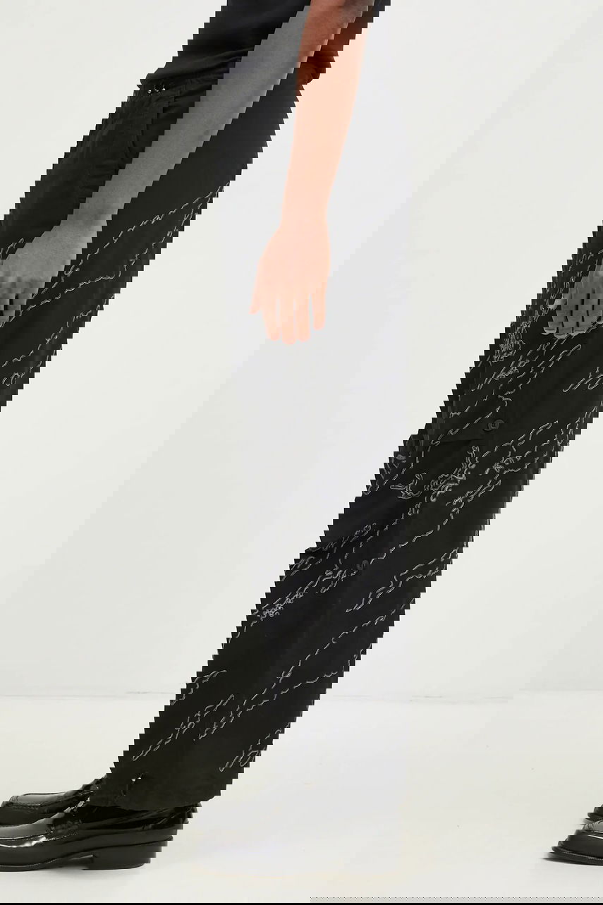 Nohavice Maharishi Embroidered Pants Dpm: Sparse Bonsai Snopants Čierna | 5340.BLACK, 1