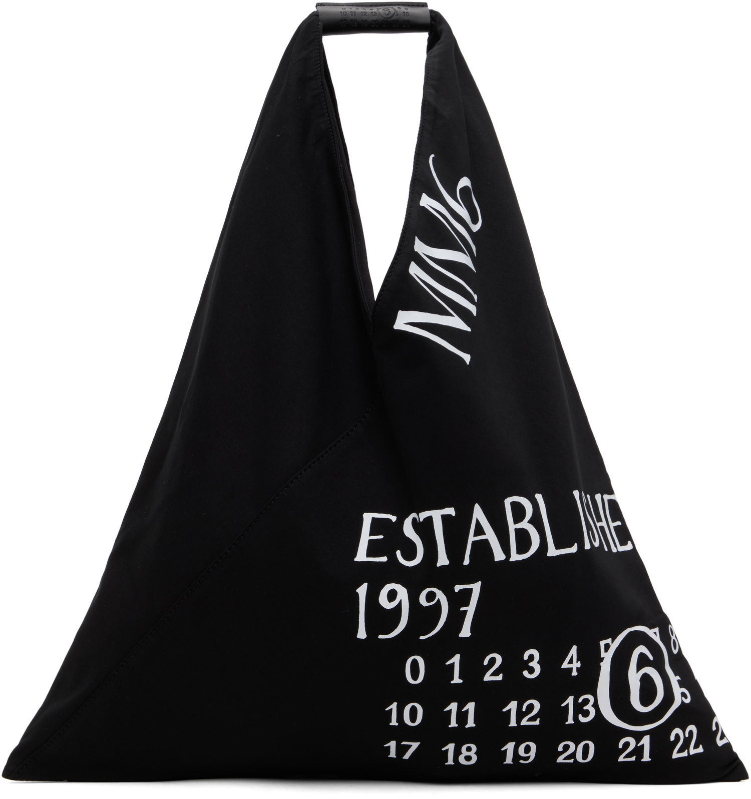 Tote bag Maison Margiela MM6 Maison Margiela Classic Triangle 'Established' Print Tote Čierna | S54WD0039 P7260, 0