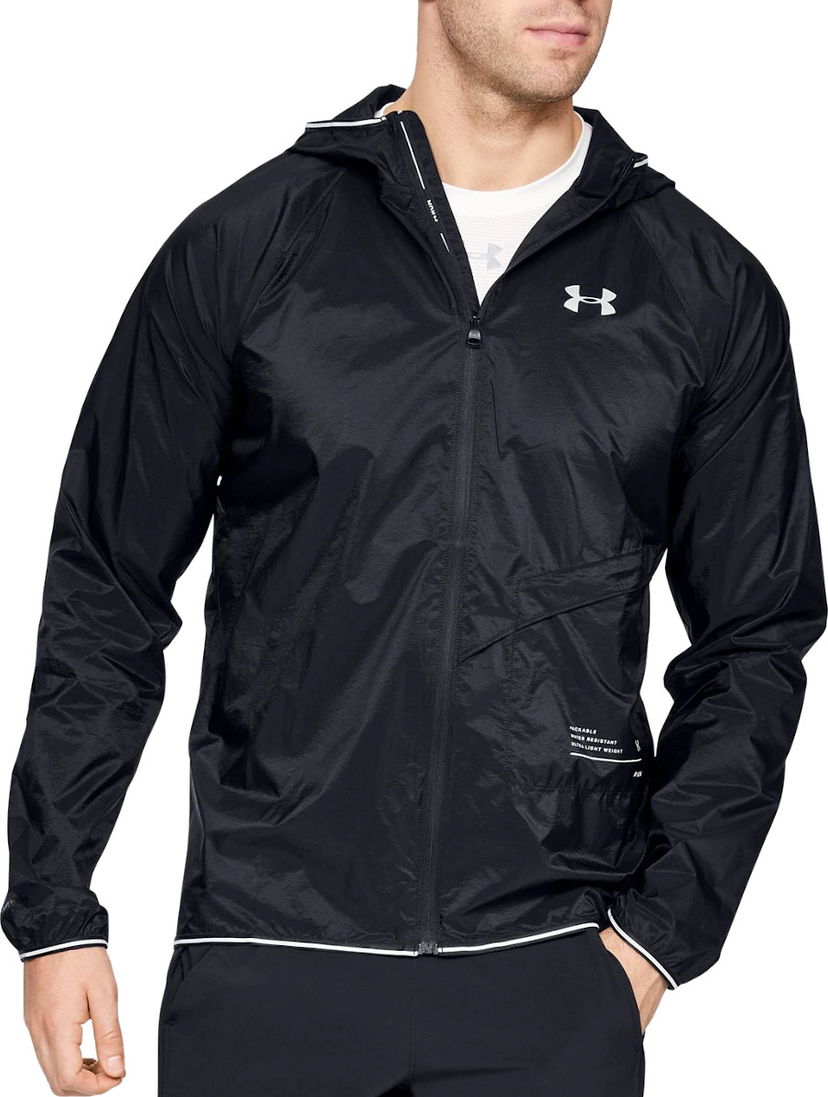 Vetrovka Under Armour Packable Water-Resistant Running Jacket Čierna | 1326597-001