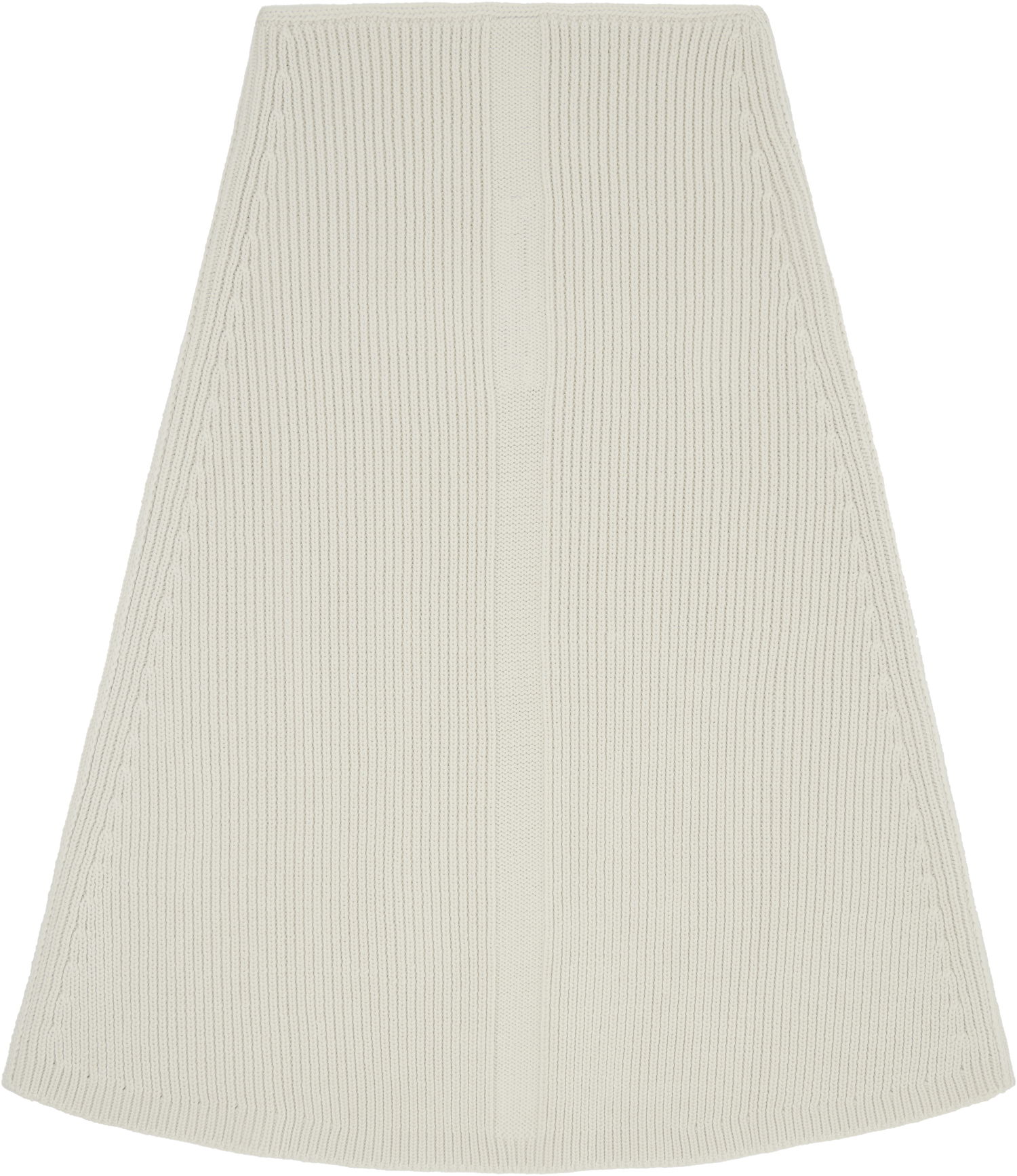 Sukňa Rick Owens Rick Owens Concordians Ribbed Knit A-line Skirt Biela | RR02E1491 KWVH, 1