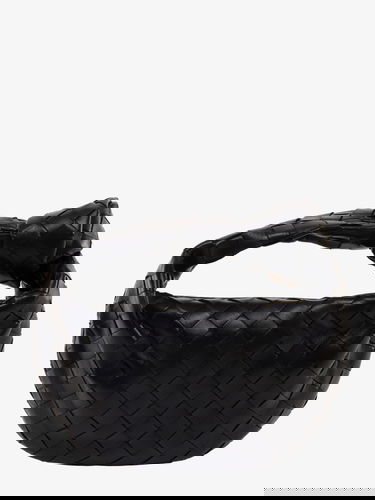 Kabelka Bottega Veneta Jodie Mini Intrecciato Leather Shoulder Bag Čierna | 651876VCPP58425, 1