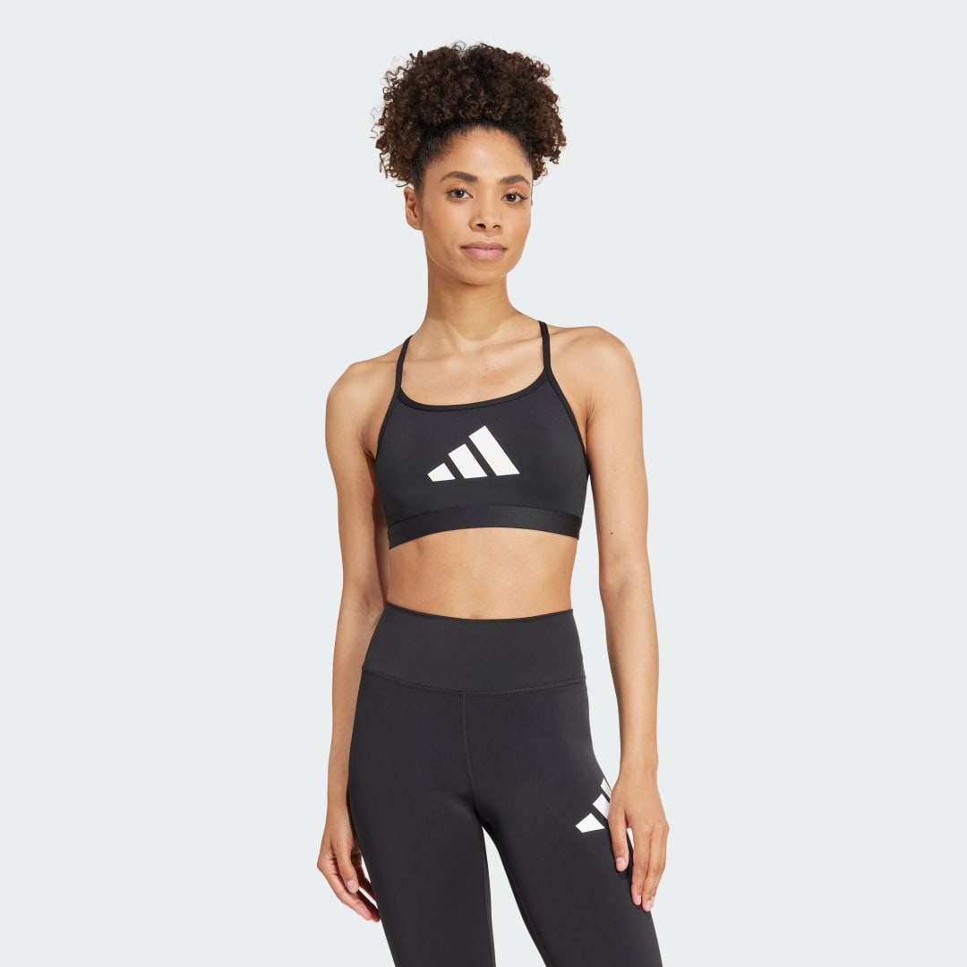 Podprsenka adidas Performance Aeroreact Big Logo Graphic Čierna | JG1413, 0