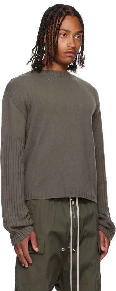 Sveter Rick Owens Rick Owens Gray Concordians Round Neck Sweater Šedá | RU02E1665 KLWS, 1