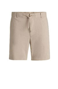 Regular-Fit Linen-Blend Drawcord Shorts