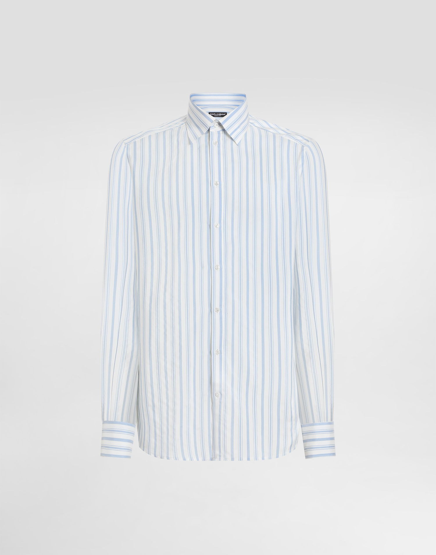 Košeľa Dolce & Gabbana Striped Cotton Shirt Modrá | G5MM4TFBTAIS8051, 0