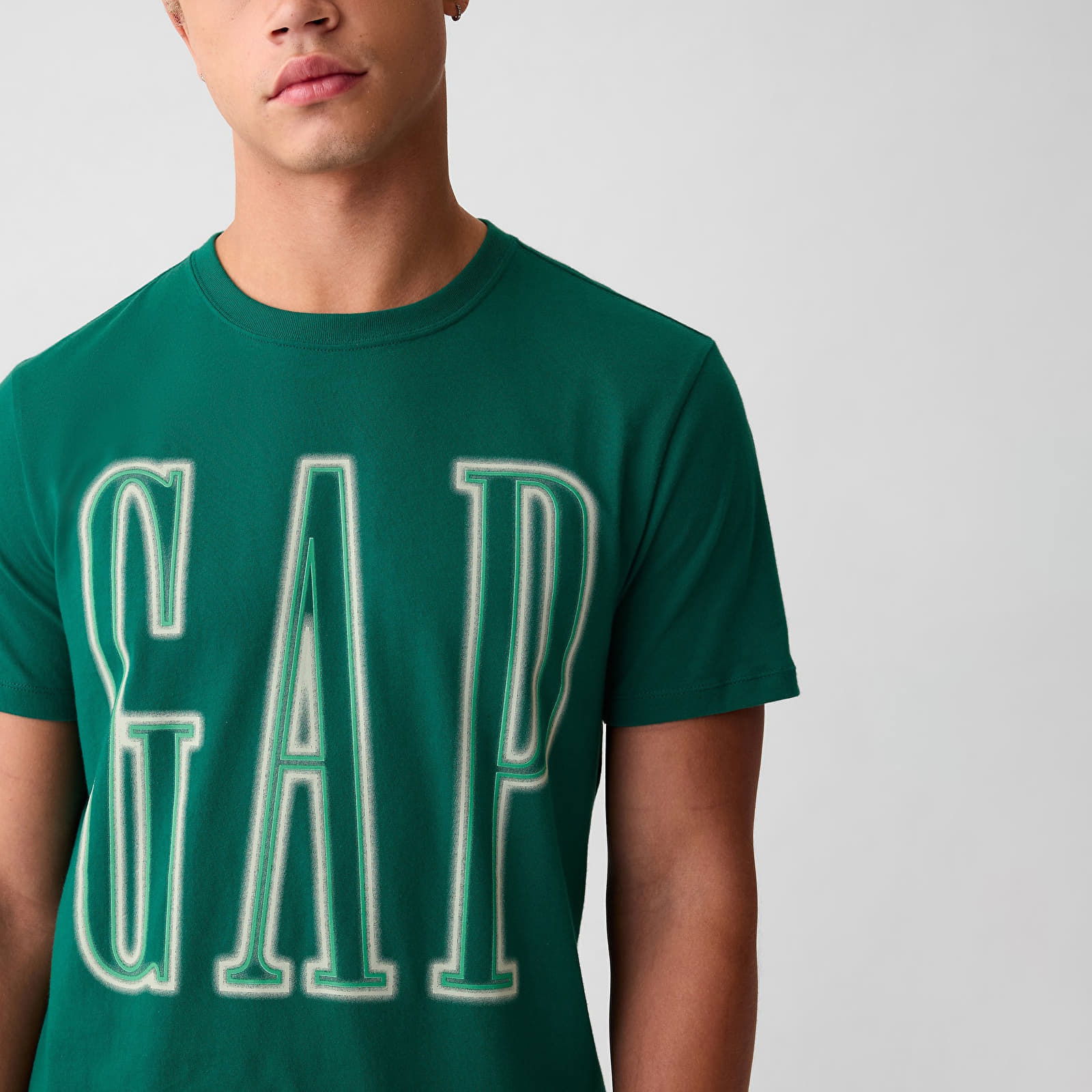 Neon Logo Tee Aventurine Green 195421