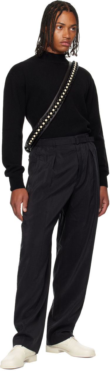 Sveter LEMAIRE Lemaire Mock Neck Sweater Čierna | TO1426 LK1029, 4