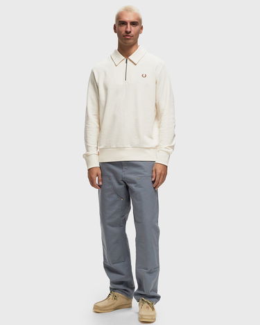 Mikina Fred Perry Zip Neck Collar Sweatshirt Béžová | M6639-560, 1