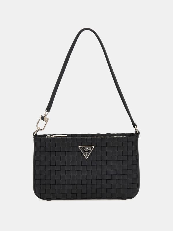 Taška cez rameno GUESS Twiller Woven Mini Shoulder Bag Hnedá | HWWG9310720, 0