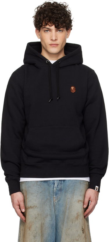 Mikina BAPE One Point Pullover Hoodie Čierna | 001PPK801007M, 0
