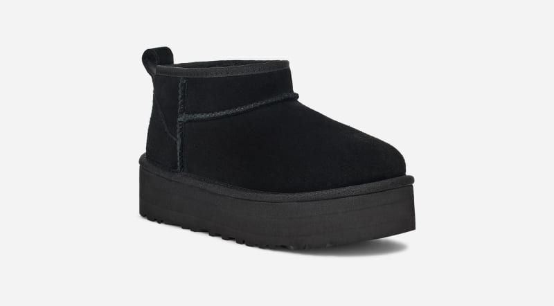 Tenisky a topánky UGG UGG Classic Ultra Mini Plateau Boot 32.5 Čierna | 1157791K-BLK, 1